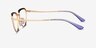 Vogue Eyewear VO4230 Purple Gold MetalEyeglass Frames from EyeBuyDirect, Side View