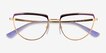 Vogue Eyewear VO4230 Purple Gold MetalEyeglass Frames from EyeBuyDirect, Closed View