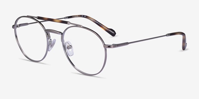 Vogue Eyewear VO4239 Gunmetal MetalEyeglass Frames from EyeBuyDirect, Angle View