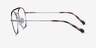 Vogue Eyewear VO4239 Gunmetal MetalEyeglass Frames from EyeBuyDirect, Side View