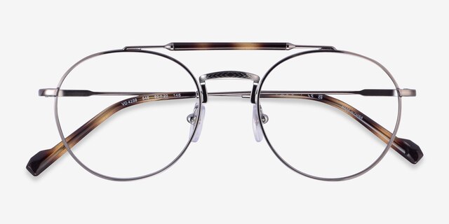 Vogue Eyewear VO4239 Gunmetal MetalEyeglass Frames from EyeBuyDirect, Closed View