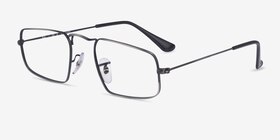 Ray-Ban RB3957V Julie Gunmetal Métal Montures de lunettes de vue d'EyeBuyDirect, Vue d'Angle