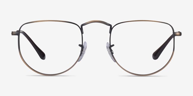 Ray-Ban RB3958V Elon Bronze MetalEyeglass Frames from EyeBuyDirect, Front View