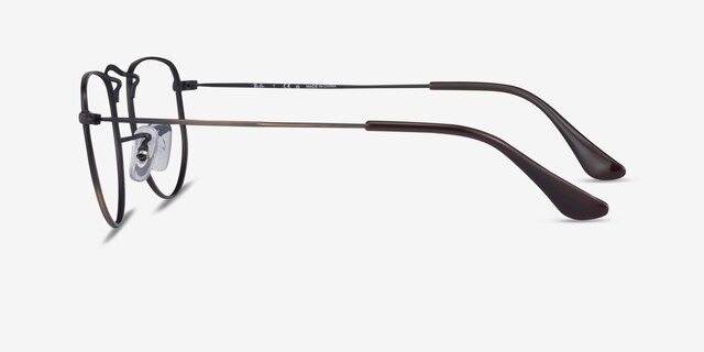 Ray-Ban RB3958V Elon Bronze MetalEyeglass Frames from EyeBuyDirect, Side View