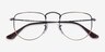 Ray-Ban RB3958V Elon Bronze MetalEyeglass Frames from EyeBuyDirect, Closed View