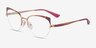 Vogue Eyewear VO4153 Pink Purple Rose Gold MetalEyeglass Frames from EyeBuyDirect, Angle View