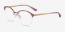 Vogue Eyewear VO4176 Shiny Purple MetalEyeglass Frames from EyeBuyDirect, Angle View