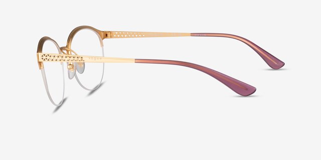 Vogue Eyewear VO4176 Shiny Purple MetalEyeglass Frames from EyeBuyDirect, Side View
