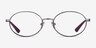 Vogue Eyewear VO4190 Gunmetal Purple MetalEyeglass Frames from EyeBuyDirect, Front View