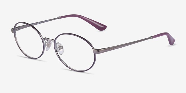 Vogue Eyewear VO4190 Gunmetal Purple MetalEyeglass Frames from EyeBuyDirect, Angle View