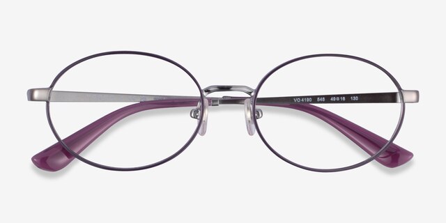 Vogue Eyewear VO4190 Gunmetal Purple MetalEyeglass Frames from EyeBuyDirect, Closed View