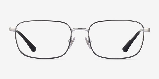 Vogue Eyewear VO4191 Silver Black MetalEyeglass Frames from EyeBuyDirect, Front View