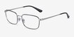 Vogue Eyewear VO4191 Silver Black MetalEyeglass Frames from EyeBuyDirect, Angle View