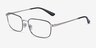 Vogue Eyewear VO4191 Silver Black MetalEyeglass Frames from EyeBuyDirect, Angle View