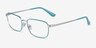 Vogue Eyewear VO4191 Green Silver MetalEyeglass Frames from EyeBuyDirect, Angle View
