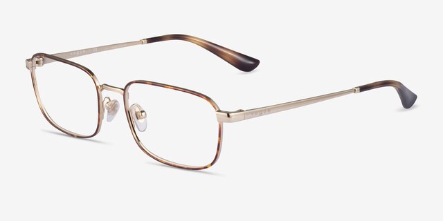 Vogue Eyewear VO4191 Tortoise Gold MetalEyeglass Frames from EyeBuyDirect, Angle View