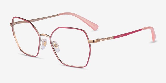 Vogue Eyewear VO4196 Pink MetalEyeglass Frames from EyeBuyDirect, Angle View