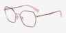 Vogue Eyewear VO4196 Pink MetalEyeglass Frames from EyeBuyDirect, Angle View
