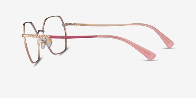 Vogue Eyewear VO4196 Pink MetalEyeglass Frames from EyeBuyDirect, Side View