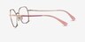 Vogue Eyewear VO4196 Pink MetalEyeglass Frames from EyeBuyDirect, Side View