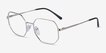 Vogue Eyewear VO4228 Silver MetalEyeglass Frames from EyeBuyDirect, Angle View