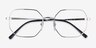 Vogue Eyewear VO4228 Shiny Silver MetalEyeglass Frames from EyeBuyDirect, Closed View