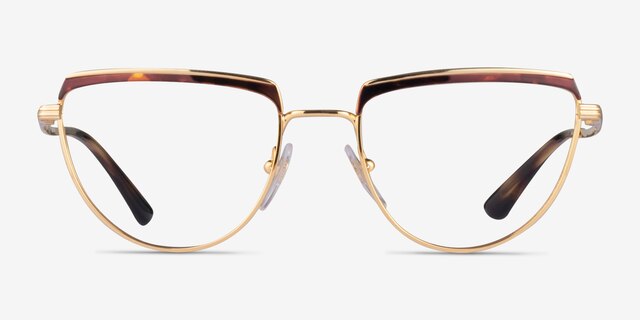 Vogue Eyewear VO4230 Tortoise Gold MetalEyeglass Frames from EyeBuyDirect, Front View