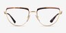 Vogue Eyewear VO4230 Tortoise Gold MetalEyeglass Frames from EyeBuyDirect, Front View