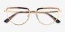 Vogue Eyewear VO4230 Gold Tortoise MetalEyeglass Frames from EyeBuyDirect, Closed View
