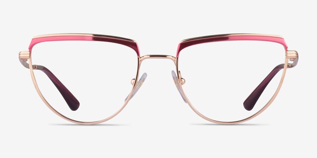 Vogue Eyewear VO4230 Pink Rose Gold MetalEyeglass Frames from EyeBuyDirect, Front View