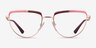 Vogue Eyewear VO4230 Pink Rose Gold MetalEyeglass Frames from EyeBuyDirect, Front View