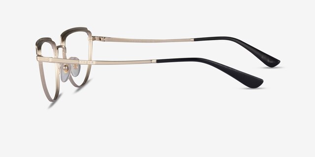 Vogue Eyewear VO4230 Black Pale Gold MetalEyeglass Frames from EyeBuyDirect, Side View