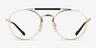 Vogue Eyewear VO4239 Gold MetalEyeglass Frames from EyeBuyDirect, Front View