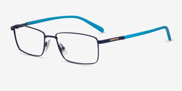 ARNETTE Cauca Matte Blue MetalEyeglass Frames from EyeBuyDirect, Angle View