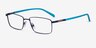 ARNETTE Cauca Matte Blue MetalEyeglass Frames from EyeBuyDirect, Angle View