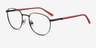 ARNETTE Huancas Matte Black MetalEyeglass Frames from EyeBuyDirect, Angle View