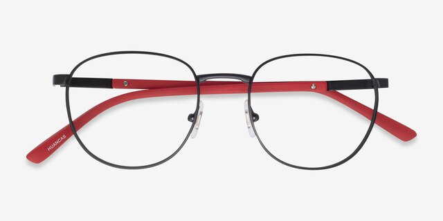 ARNETTE Huancas Matte Black MetalEyeglass Frames from EyeBuyDirect, Closed View