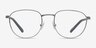 ARNETTE Huancas Matte Silver MetalEyeglass Frames from EyeBuyDirect, Front View