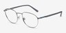 ARNETTE Huancas Matte Silver MetalEyeglass Frames from EyeBuyDirect, Angle View