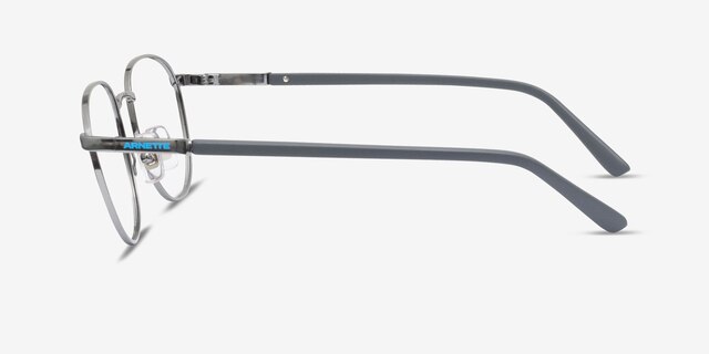 ARNETTE Huancas Matte Silver MetalEyeglass Frames from EyeBuyDirect, Side View