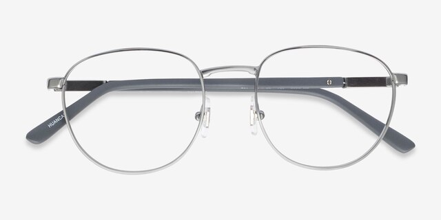 ARNETTE Huancas Matte Silver MetalEyeglass Frames from EyeBuyDirect, Closed View