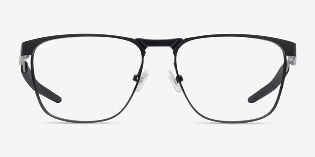 Oakley Flip Kick Matte Black MetalEyeglass Frames from EyeBuyDirect, Front View