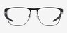 Oakley Flip Kick Matte Black MetalEyeglass Frames from EyeBuyDirect, Front View