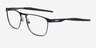 Oakley Flip Kick Matte Black MetalEyeglass Frames from EyeBuyDirect, Angle View