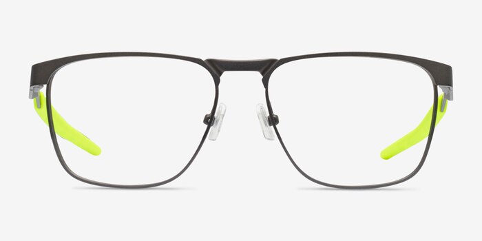 Oakley Flip Kick Gunmetal Metal Eyeglass Frames from EyeBuyDirect