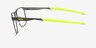 Oakley Flip Kick Gunmetal MetalEyeglass Frames from EyeBuyDirect, Side View