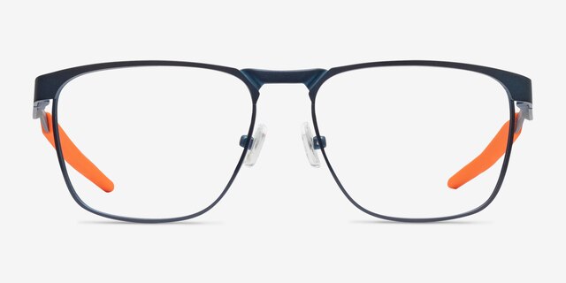 Oakley Flip Kick Navy MetalEyeglass Frames from EyeBuyDirect, Front View