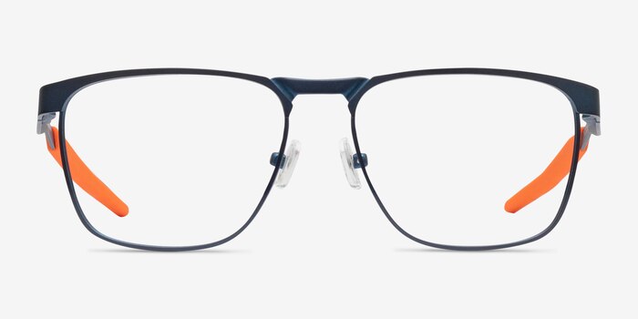 Oakley Flip Kick Navy Metal Eyeglass Frames from EyeBuyDirect