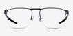 Oakley Voon Black MetalEyeglass Frames from EyeBuyDirect, Front View