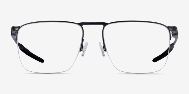 Oakley Voon Black MetalEyeglass Frames from EyeBuyDirect, Front View